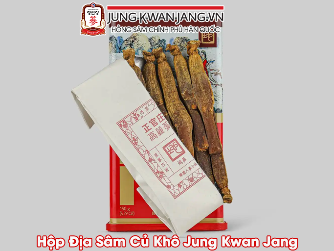 hộp địa sâm củ khô chính phủ jung kwan jang