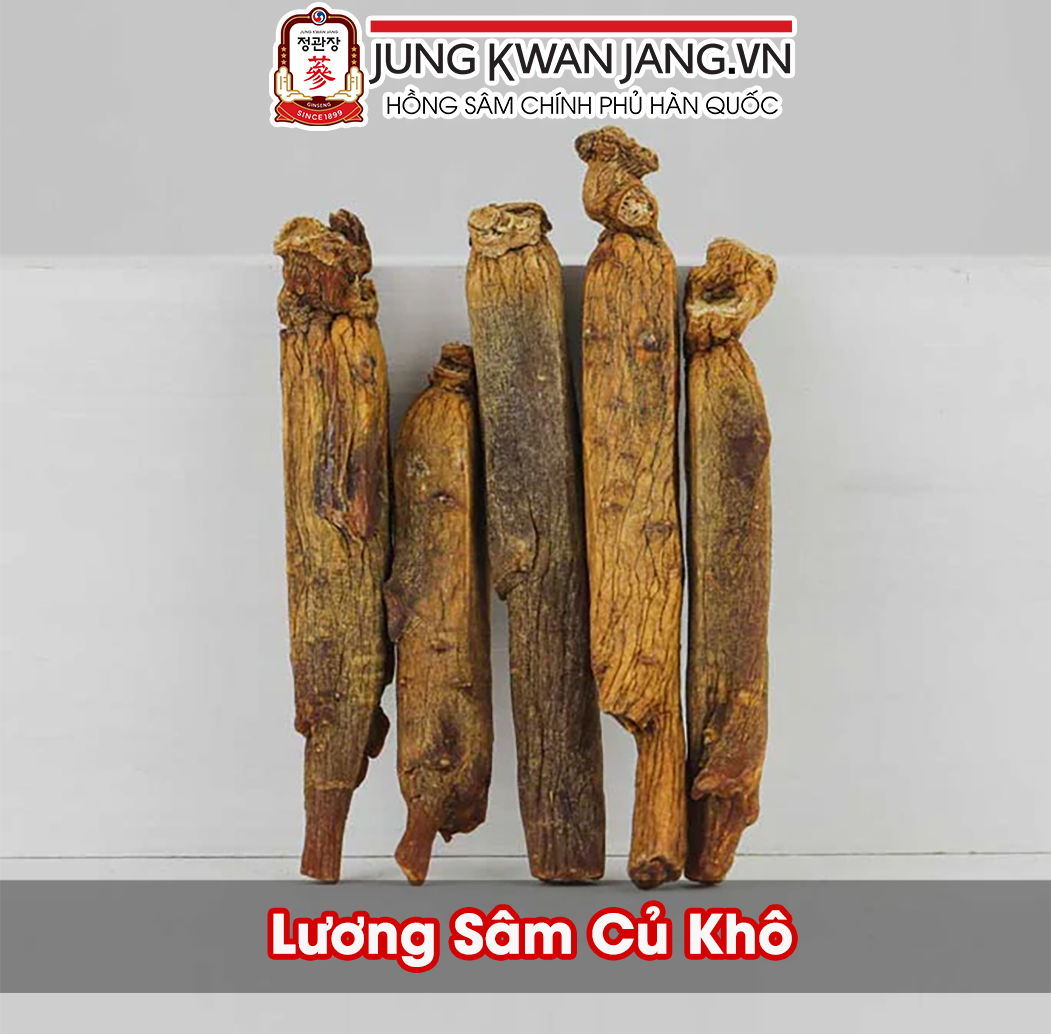 Hình Ảnh Chi Tiết Lương Sâm Củ Khô Chính Phủ KGC Jung Kwan Jang