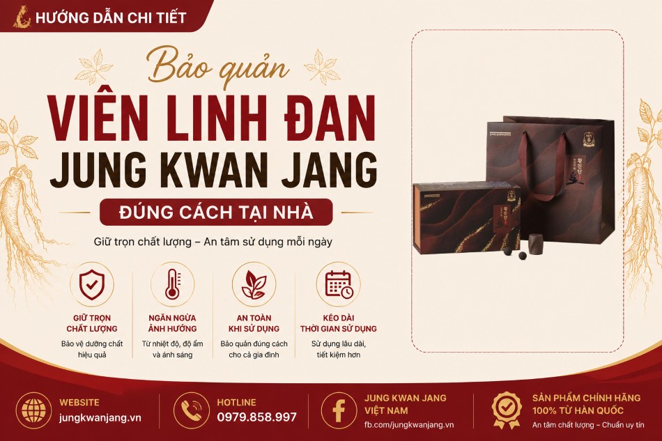 Cách Bảo Quản Viên Linh Đan Jung Kwan Jang Đúng Cách Tại Nhà [Hướng Dẫn Mới Nhất 2026]