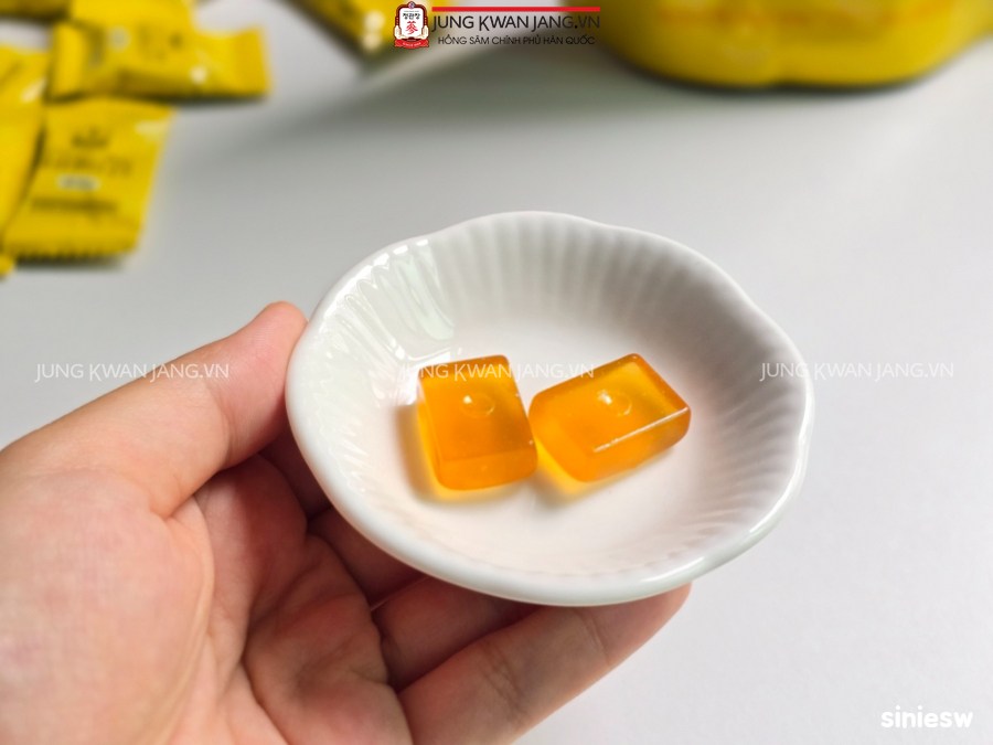 Kẹo Hồng Sâm Không Đường Jung Kwan Jang 120g – chăm sóc sức khỏe hàng ngày, tiện lợi và ngon miệng