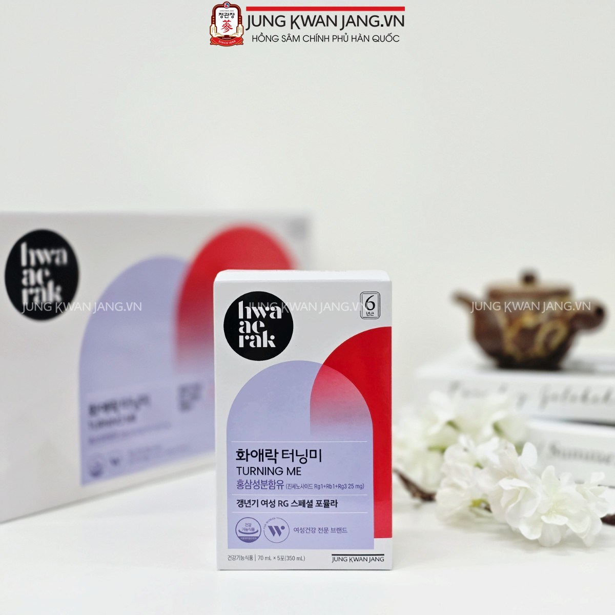 Nước hồng sâm Hwa Ae Rak 70ml x 30 gói chiết xuất hồng sâm nguyên chất 6 năm tuổi