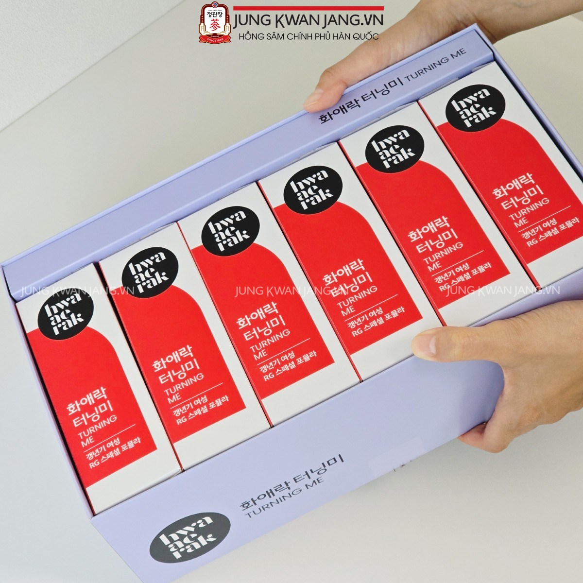 Hồng sâm Jung Kwan Jang Hwa Ae Rak giúp tăng cường sức khỏe và đề kháng cho phụ nữ