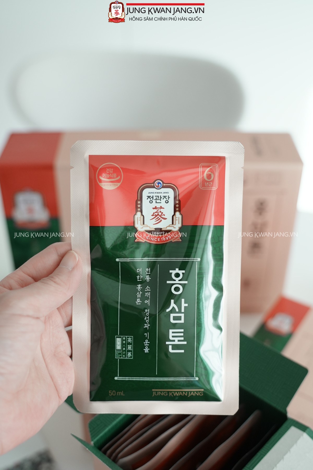 Gói uống Nước Hồng Sâm Tonic Mild 50ml tiện lợi