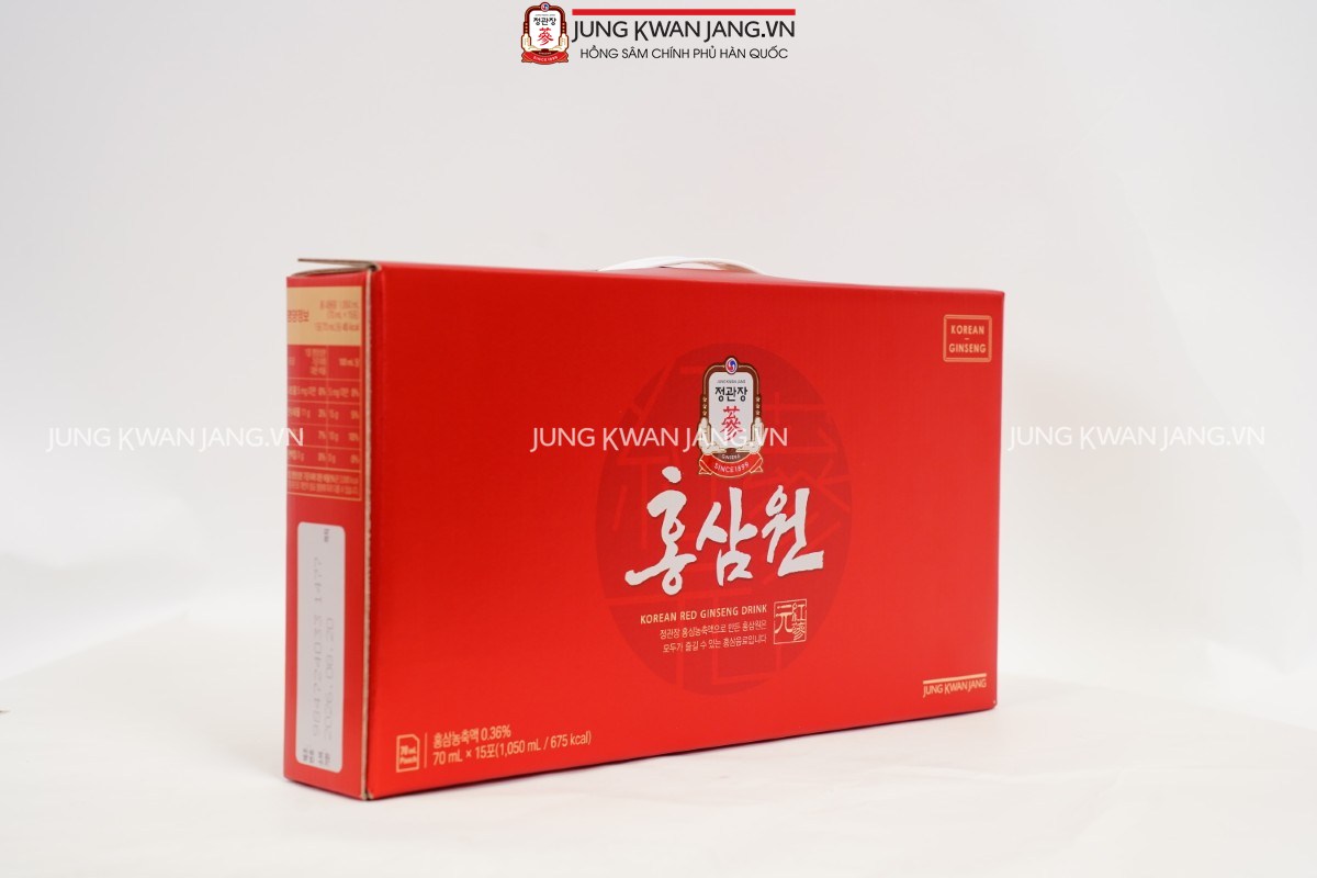 Hộp Nước Hồng Sâm Won Jung Kwan Jang 70ml 15 gói – Bồi bổ sức khỏe, tăng cường năng lượng