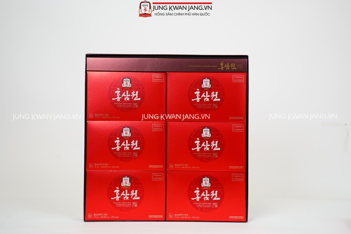 Hộp Nước Hồng Sâm Won Jung Kwan Jang 70ml 30 gói – Tăng cường sức khỏe, bồi bổ cơ thể