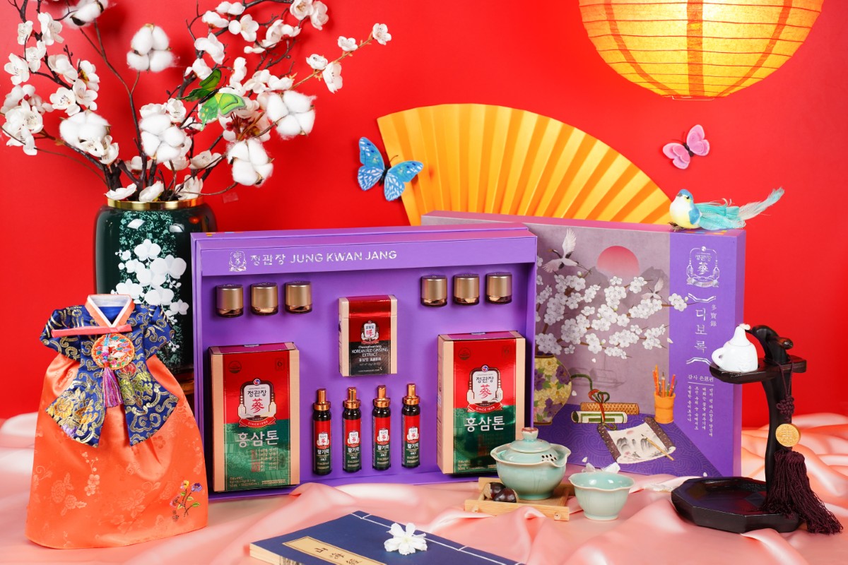 Quà Tết cao cấp Jung Kwan Jang Giao Long Vân Vũ – món quà sức khỏe ý nghĩa, gửi trọn lời chúc may mắn và thành công.