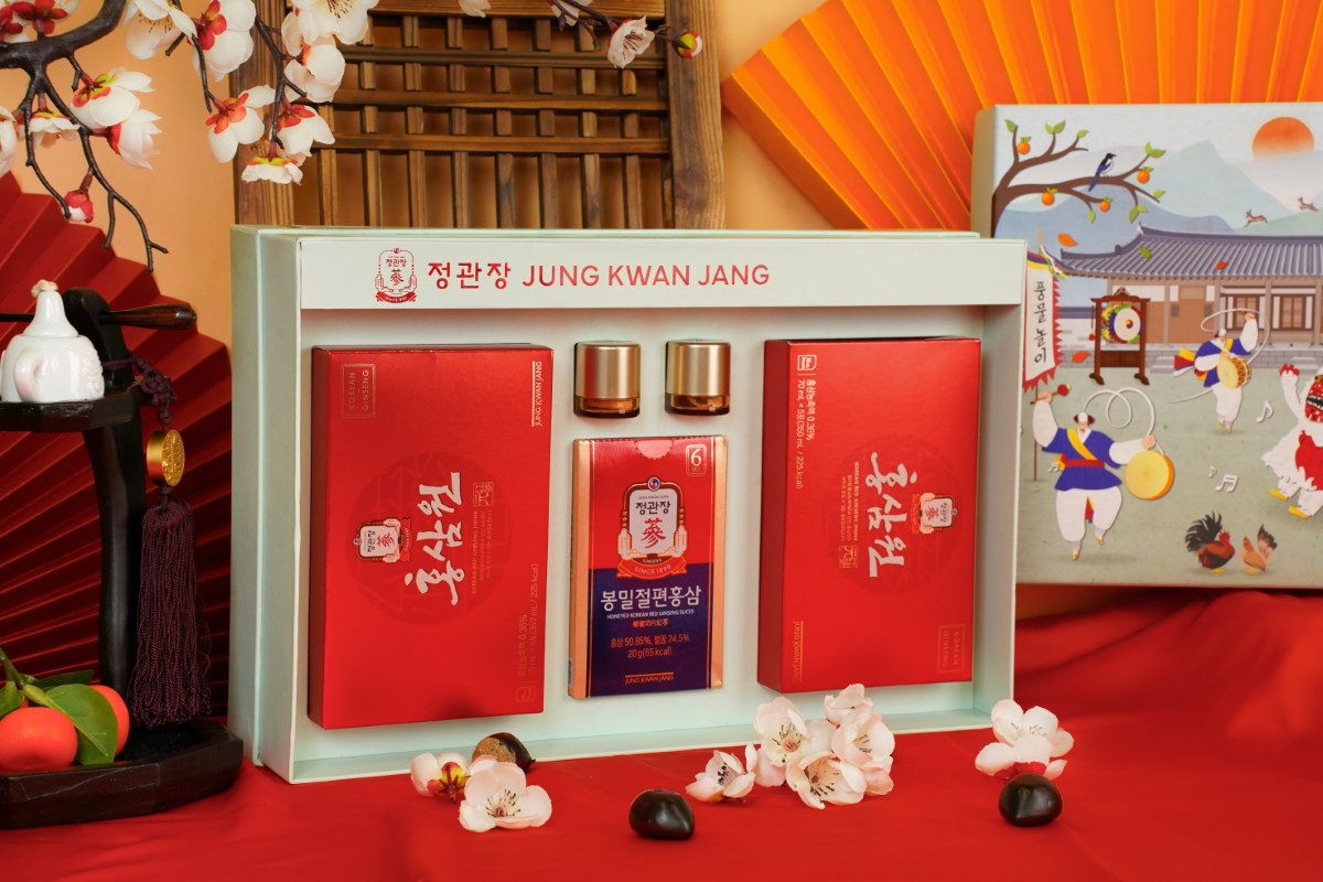 Quà Tết cao cấp Jung Kwan Jang Thuận Phong Vạn Lý – biểu tượng cho tài lộc và thịnh vượng năm mới.