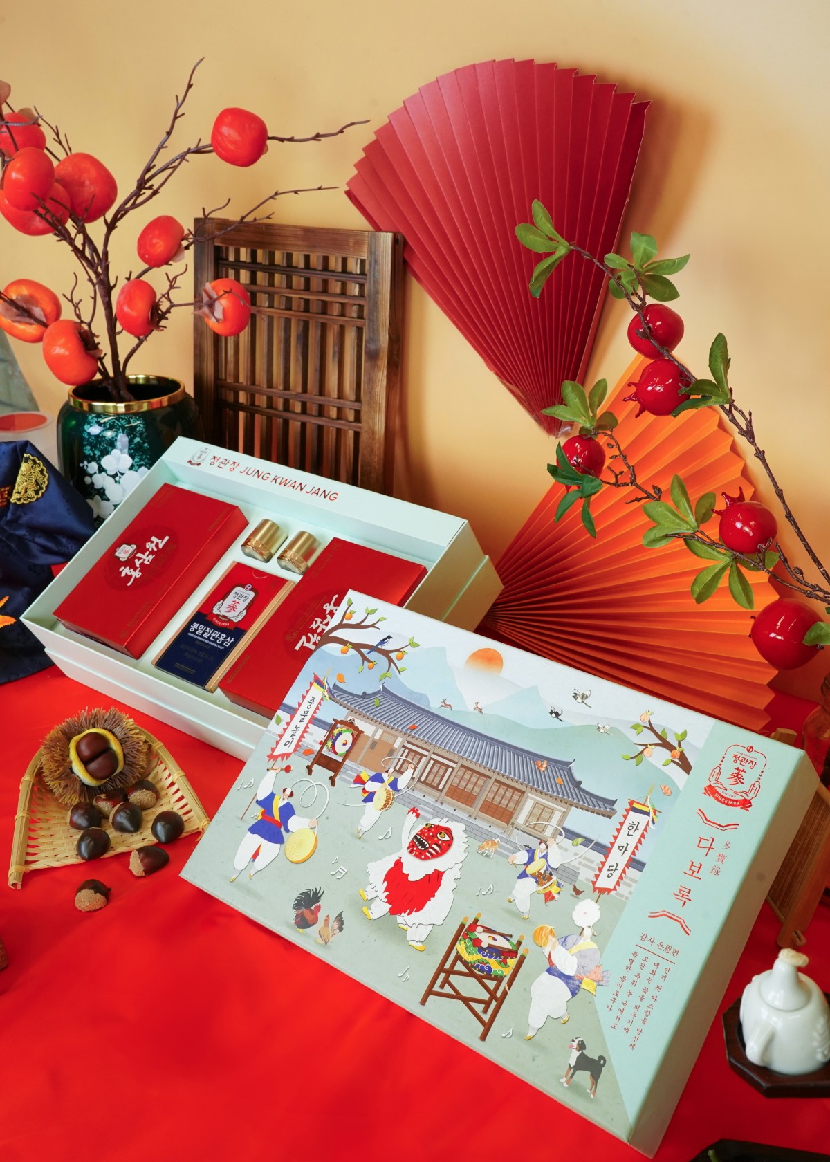 Hộp quà hồng sâm Jung Kwan Jang Thuận Phong Vạn Lý – tinh tế, đậm chất quà biếu tri ân đối tác và người thân