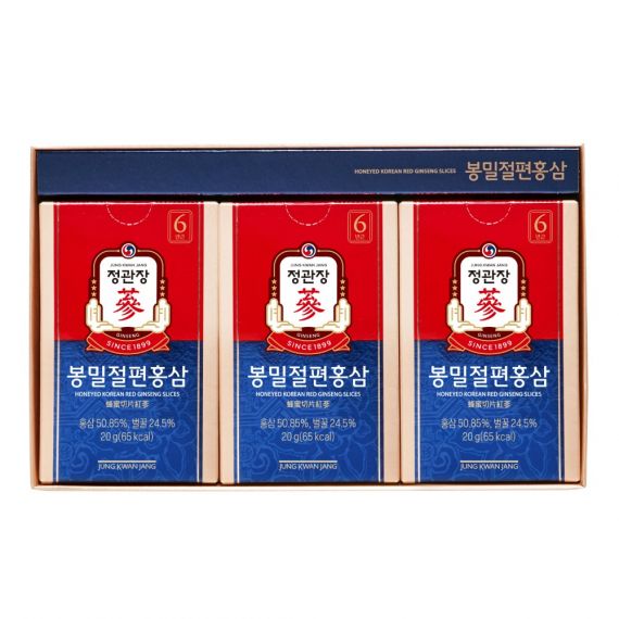 Hồng sâm lát tẩm mật ong Jung Kwan Jang 20g x 6 gói | Jung Kwan Jang | Jungkwanjang.vn Hồng sâm lát tẩm mật ong Jung Kwan Jang 20g x 6 gói | Jung Kwan Jang | Jungkwanjang.vn