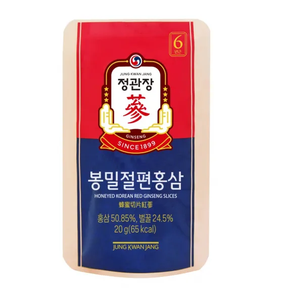 Hồng sâm lát tẩm mật ong Jung Kwan Jang 20g x 6 gói | Jung Kwan Jang | Jungkwanjang.vn
