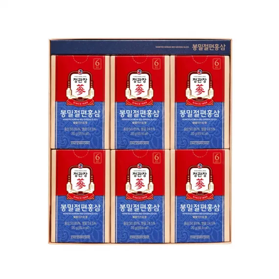 Hồng sâm lát tẩm mật ong Jung Kwan Jang 20g x 12 gói | Jung Kwan Jang | Jungkwanjang.vn