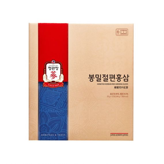 Hồng sâm lát tẩm mật ong Jung Kwan Jang 20g x 12 gói | Jung Kwan Jang | Jungkwanjang.vn Hồng sâm lát tẩm mật ong Jung Kwan Jang 20g x 12 gói | Jung Kwan Jang | Jungkwanjang.vn