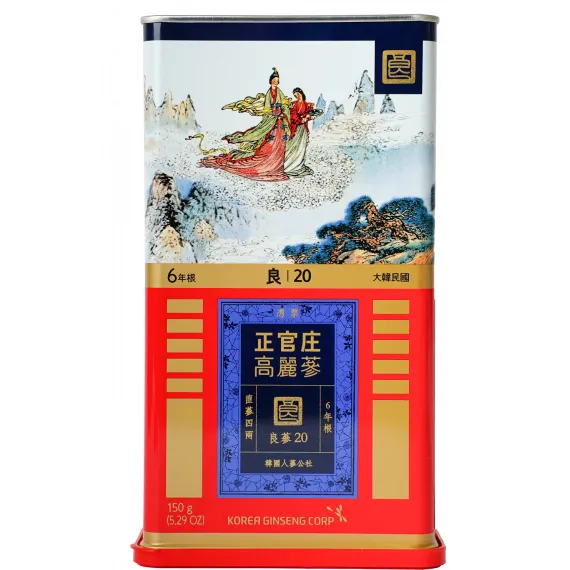Hồng Sâm (Lương Sâm) Củ Khô Jung Kwan Jang 150g Số 20 | Jungkwanjang.vn