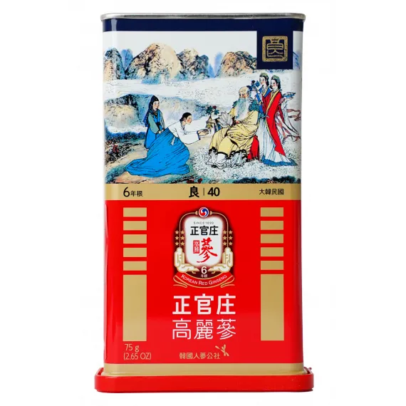 Hồng Sâm (Lương Sâm) Củ Khô Jung Kwan Jang 75g Số 40 | Jungkwanjang.vn