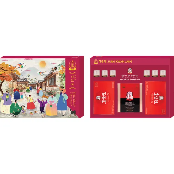 Hộp Quà Tết Hồng Sâm Chính Phủ Jung Kwan Jang (정관장) VẠN PHÚC VÂN HƯNG