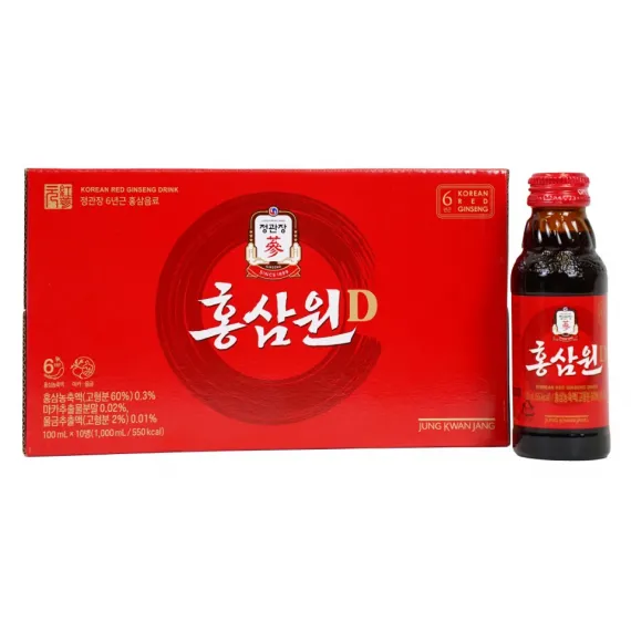 Nước hồng sâm Won D Jung Kwan Jang (홍삼정) 100ml x 10 chai | Jungkwanjang.vn