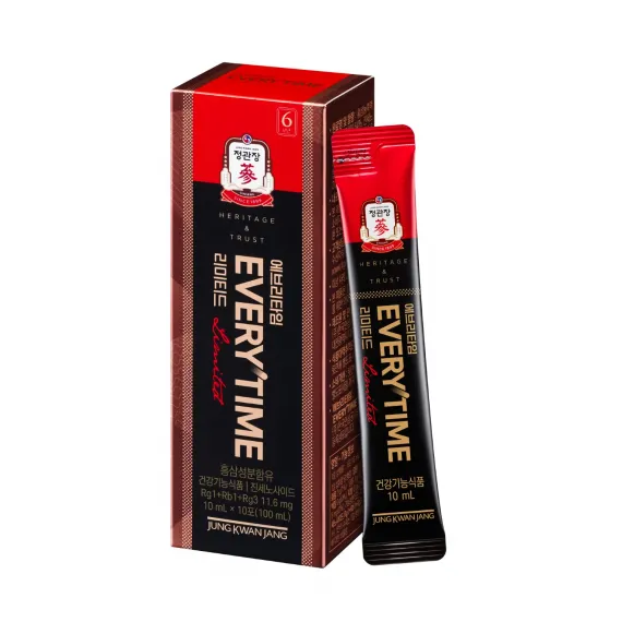 Nước Tinh Chất Địa Sâm Jung Kwan Jang (홍삼정) Everytime Limited 10ml X 30 Gói | Jungkwanjang.vn